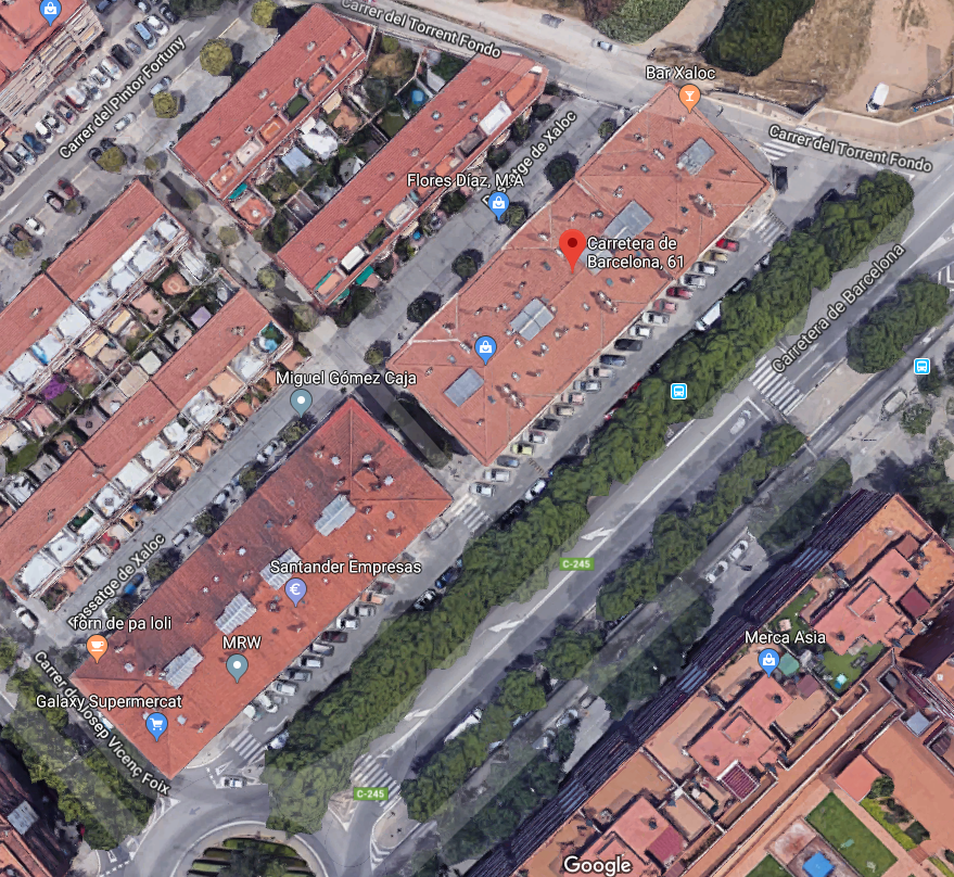 Imatge pels mitjans: Parking motos lateral Ctra Barcelona del nº 59 al 69 